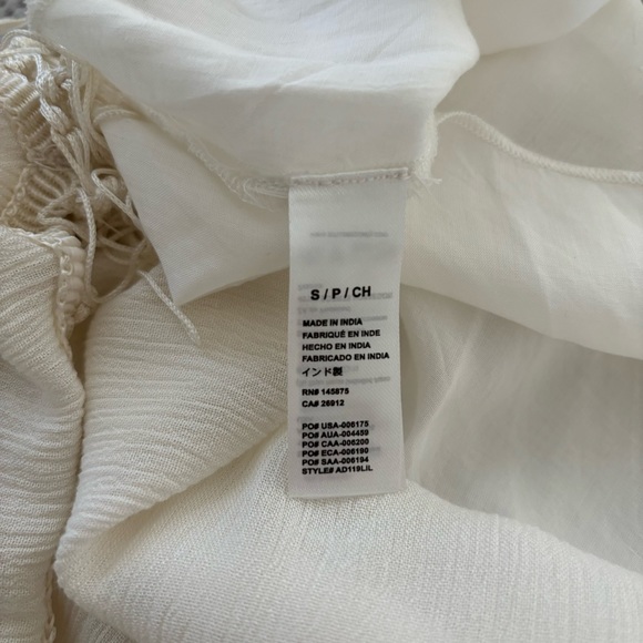 Amuse Society Lilah Ivory Fringe Shift Dress with Tassels Coastal Cowgirl Vibes - Picture 10 of 10